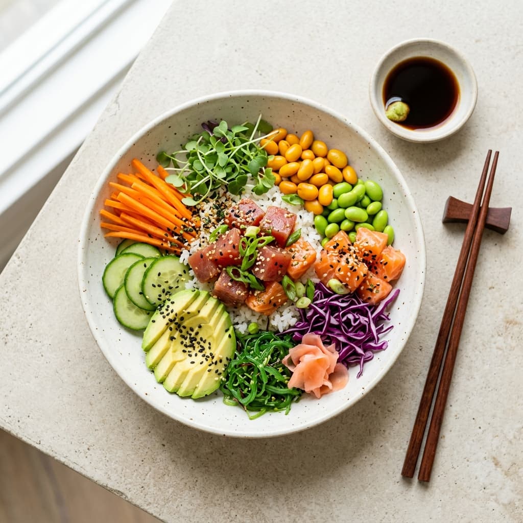Healthy aesthetic food bowl